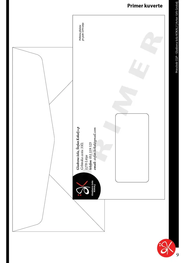 CGP primer kuverte