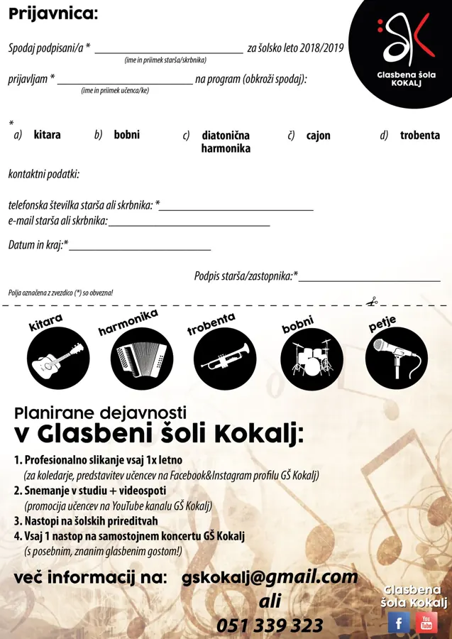 Oblikovanje prijavnic