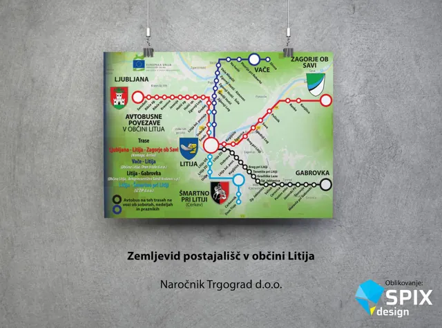 Oblikovanje zemljevida postajališč