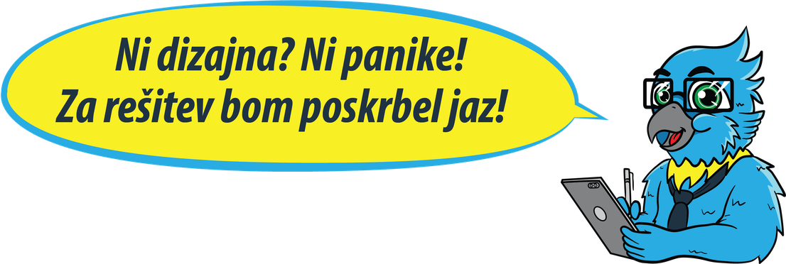 Ni dizajna? Ni panike! Za rešitev bom poskrbel jaz!